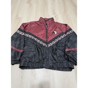 Vintage Men's Large Florida State Satin Lightweight Bomber Jacket